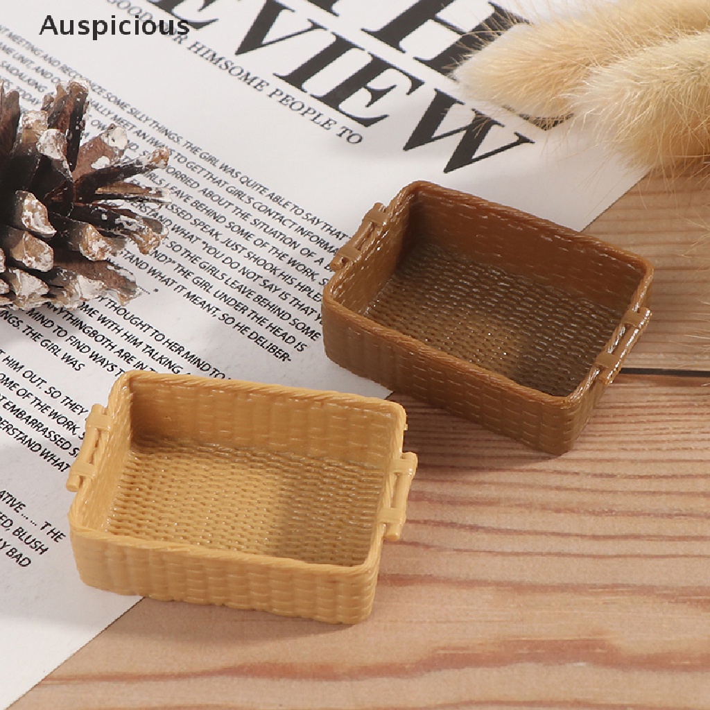 Giỏ Nhựa Đựng Thức Ăn Tỉ Lệ 1 / 12 Trang Trí Nhà Búp Bê