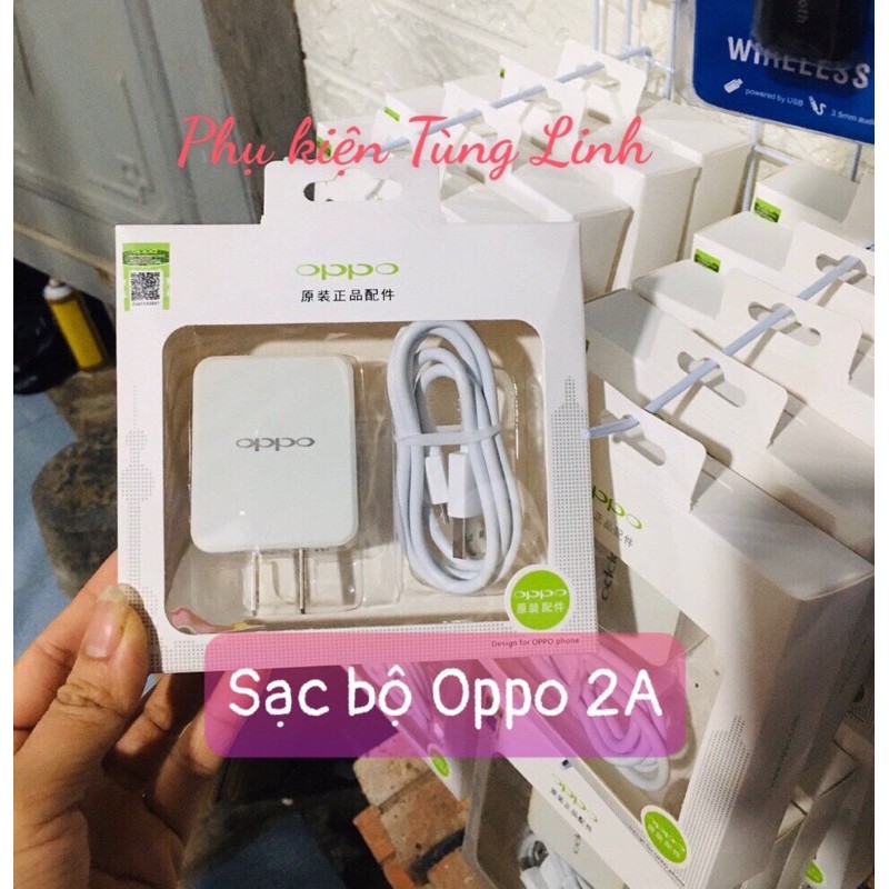 (XẢ KHO) bộ sạc Oppo 2A, cáp sạc Oppo, cốc sạc Oppo