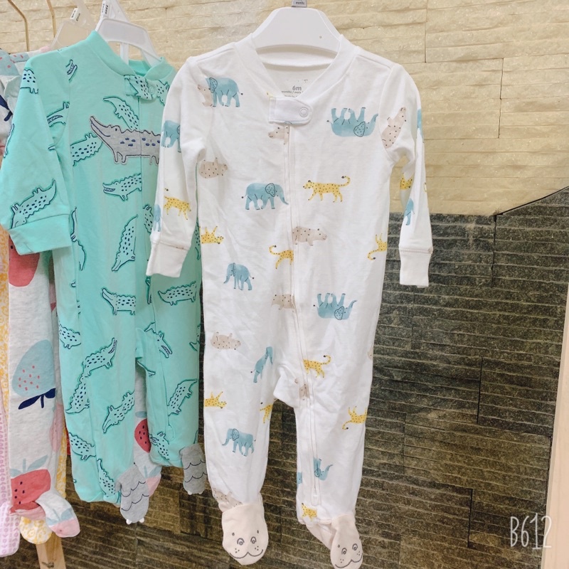 Body sleepsuit cotton dành cho bé từ 3 tháng đến 6 tháng