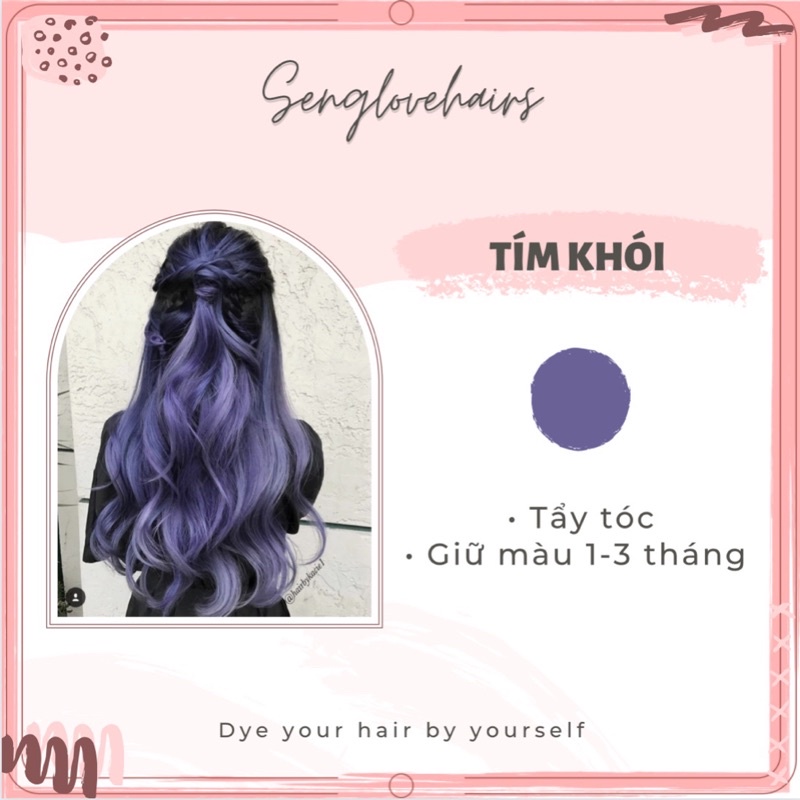 Thuốc nhuộm tóc màu TÍM KHÓI