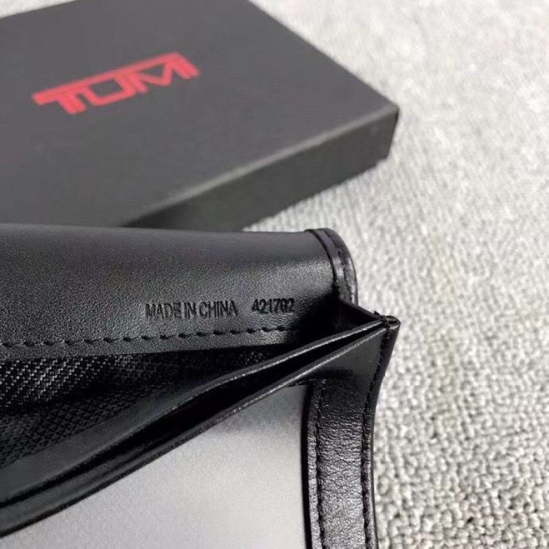 Tumi 421702 Ví Đựng Thẻ Bằng Nylon Da Bò Kèm Hộp Đếm Tiện Dụng