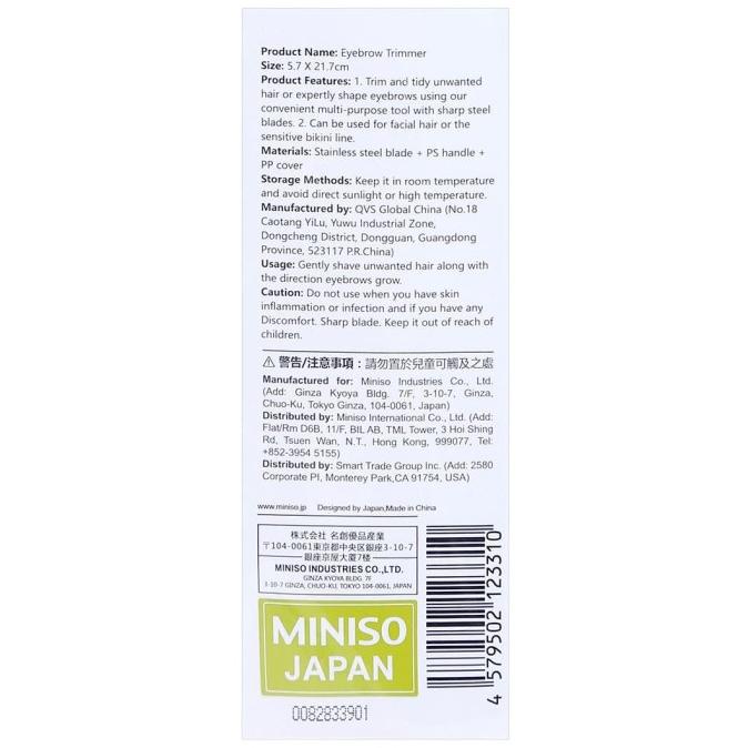 Dao cạo lông mày miniso chính hãng (3 cái) (03MN-3310) | BigBuy360 - bigbuy360.vn