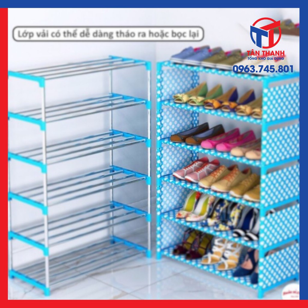 Kệ để giày 6 tầng hoa văn cực đẹp. Tiện lợi tiết kiệm ko gian