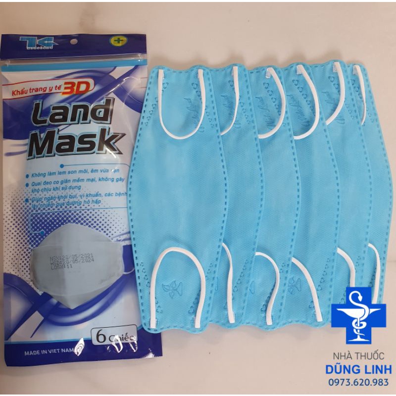 Khẩu Trang 3D Kháng Khuẩn LandMask Set 1 Bịch 6 Cái Có Nhiều Màu Hàng Công Ty Chính Hãng | BigBuy360 - bigbuy360.vn