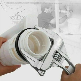 Adjustable Spanner Reliable Tool Silver Dismounting Installing Short handle Wrench Wide Jaw Opening High quality