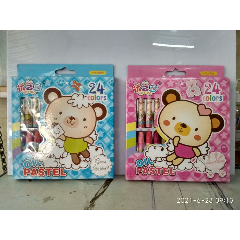 sáp dầu hiệu con gấu ( 24 màu)