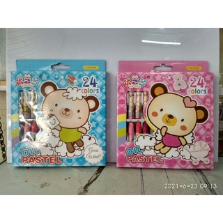 sáp dầu hiệu con gấu ( 24 màu)