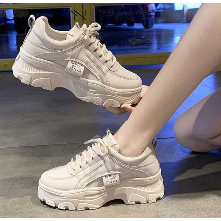 [HÀNG HOT] GIÀY SNEAKER ĐỘN ĐẾ NỮ 5P (G36)