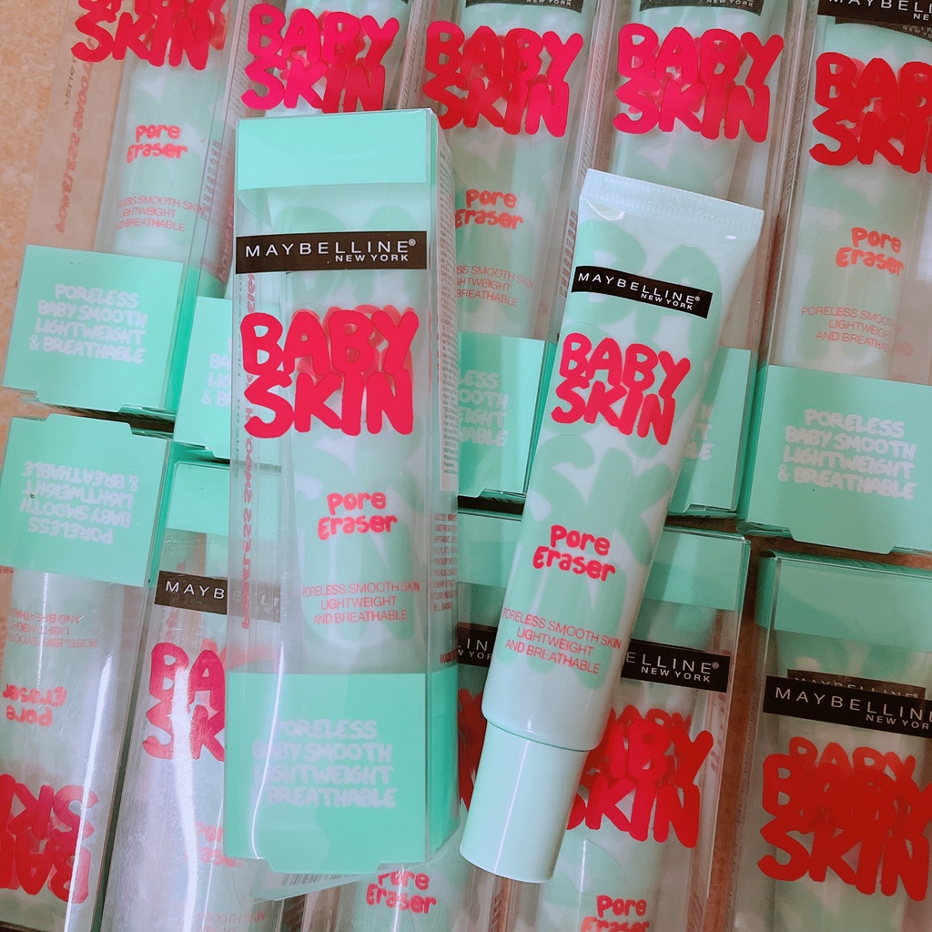 Kem lót Maybelline mịn da che khuyết điểm Maybelline New York Baby Skin Pore Eraser Primer 22ml [Chính Hãng]