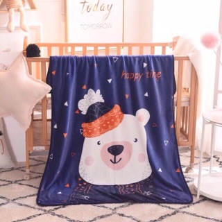 [FREESHIP] Chăn Lông Tuyết Mềm Mịn Cho Bé (100x140cm)