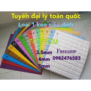 Combo 60 tấm xốp dán tường 3d cách âm cách nhiệt giá rẻ