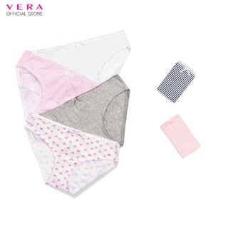 Combo 06 quần lót nữ cotton Modern Brief có họa tiết VERA 8398