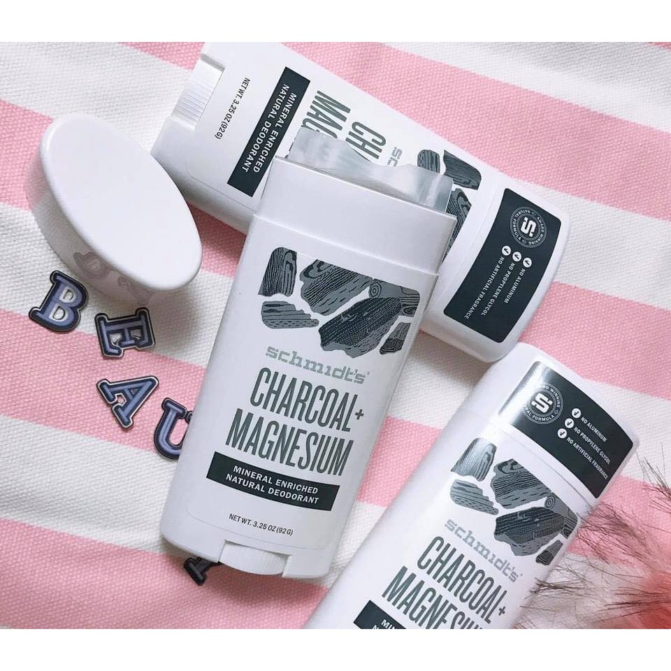 Lăn khử mùi Schmidt's Charcoal + Magnesium hang Mỹ | BigBuy360 - bigbuy360.vn