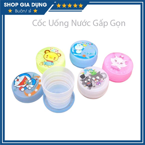 Cốc Uống Nước Gấp Gọn Du Lịch Hoạt Hình Siêu Dễ Thương Và Đẹp