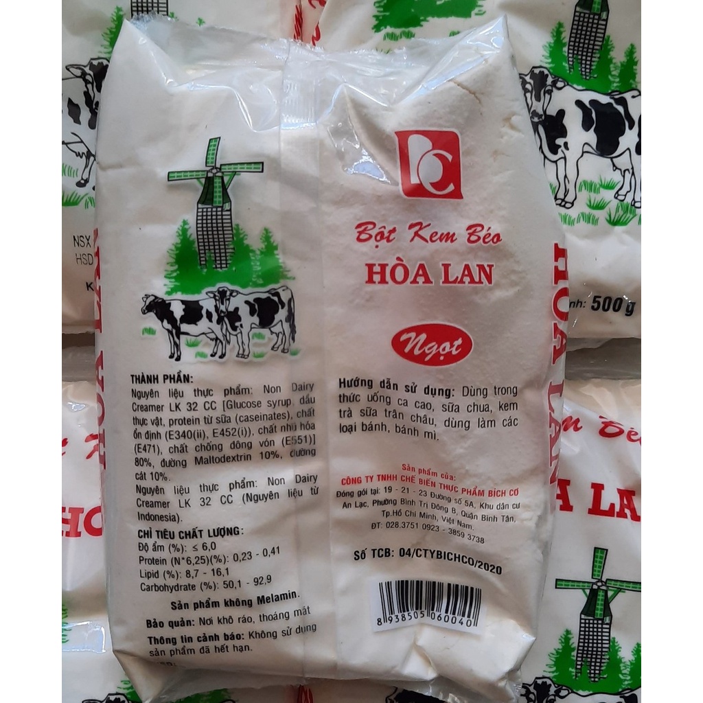 Bột Kem Béo Hoa Lan - 500g/bịch - Nguyên Liệu Pha Chế