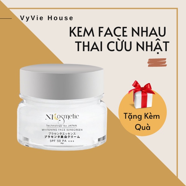 (TẶNG TONER) KEM FACE NHAU THAI CỪU NHẬT | Dưỡng trắng da, chống lão hóa, ngăn ngừa mụn, thâm, nám, tàn nhang