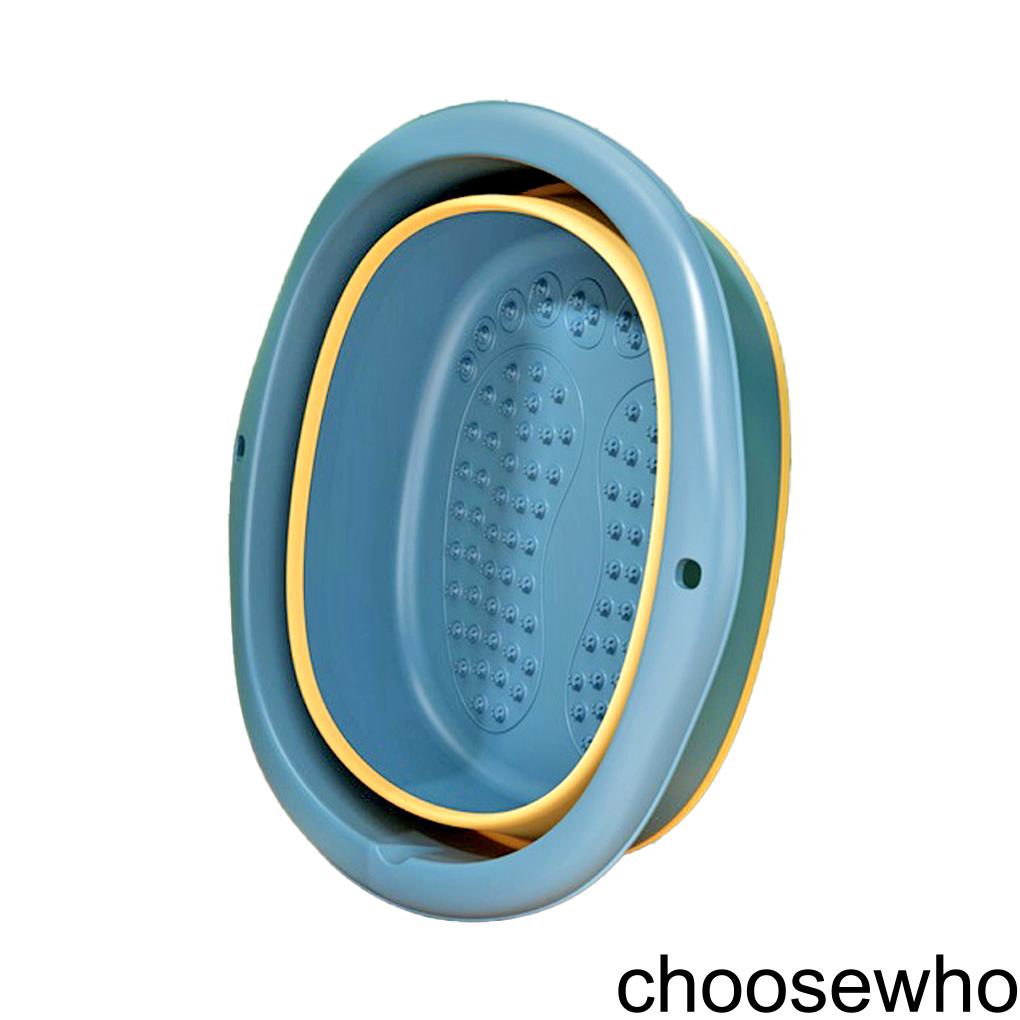 [CHOO] Foldable Foot Ankle Toes Washing Massaging Bucket Large Capacity Tub Feet Bath Basin Massage Shop Pedicure
