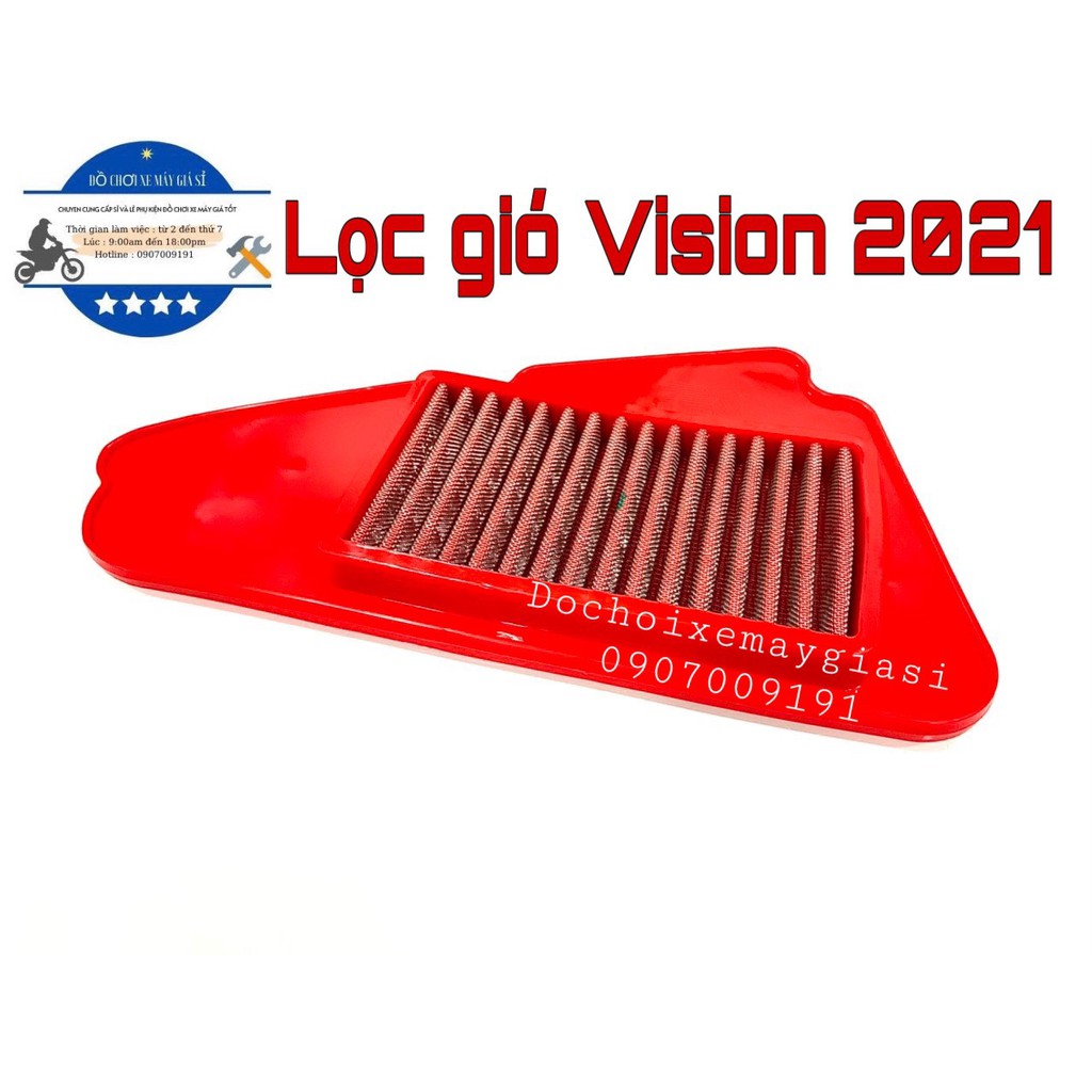 LỌC GIÓ ĐỘ - ỐP PÔ E TRONG SUỐT HONDA VISION 2021