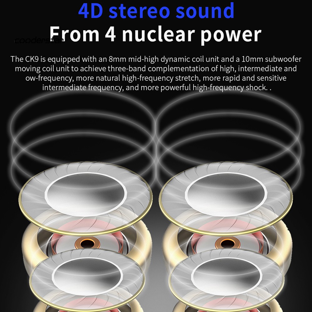 Tai Nghe Nhét Tai Thể Thao Âm Thanh Hifi Qkz Ck9