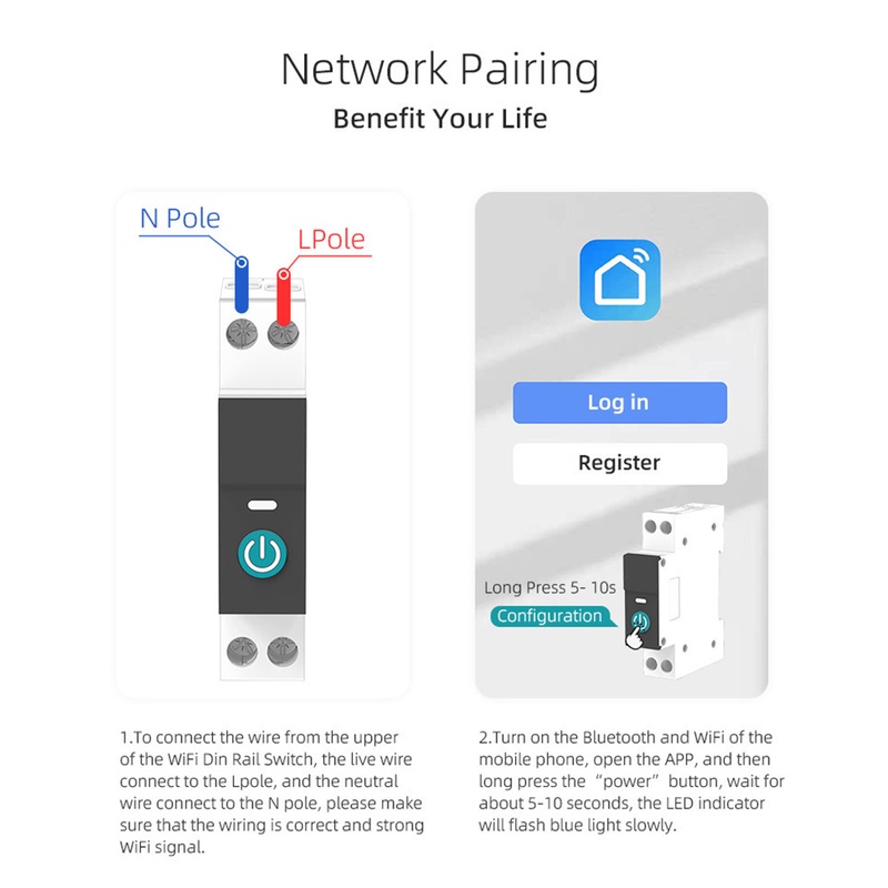 Graffiti Wifi/ZigBee chuyển mạch thông minh ngắt mạch không dây điều khiển từ xa VN