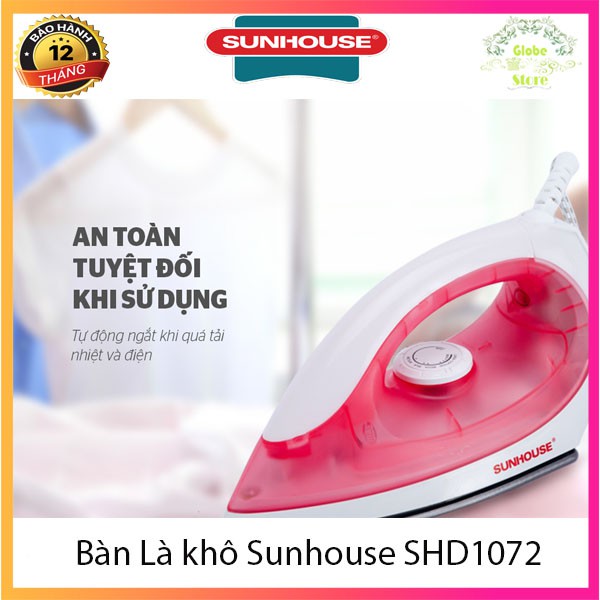 [ Giá Gốc ] Bàn Là, Bàn Ủi Quần Áo Nhanh Gọn, Tiện Lợi Sunhouse SHD1072