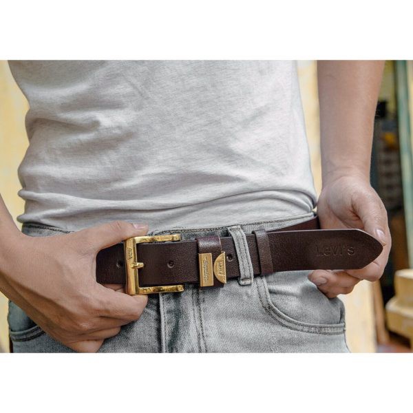 [BÁN GIÁ GỐC] DÂY THẮT LƯNG NAM DA BÒ MẶT ĐỒNG ĐÚC HÀNG HIỆU HÀN QUỐC | BigBuy360 - bigbuy360.vn