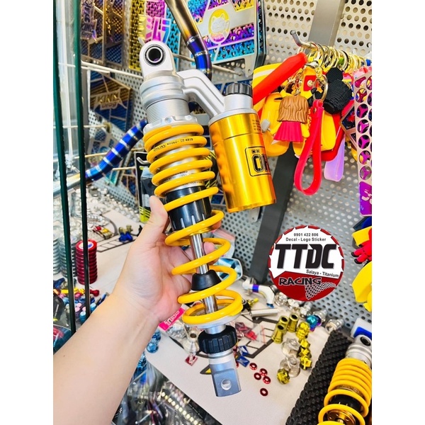 [ 2 Chỉnh Thật ] Phuộc Ohlins 1:1 gắn xe Vario Scoopy Vision Ab tặng kèm núm cnc tăng chỉnh thật ☺️✌