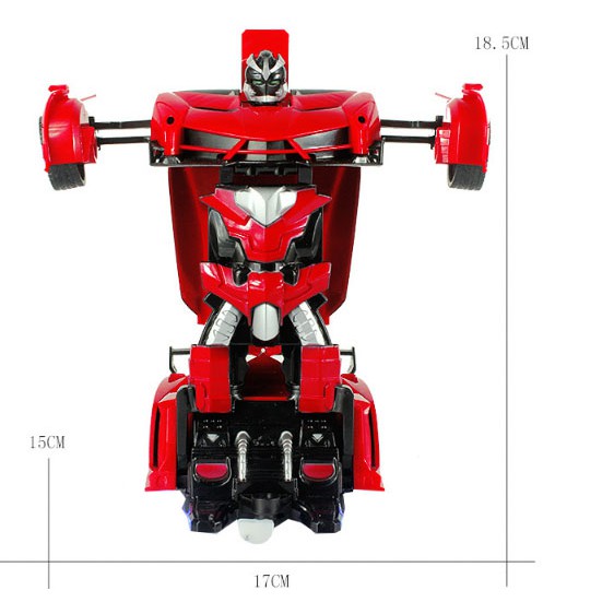 Xe Oto Điều Khiển Từ Xa Biến Hình Thành Robot Loại To 1:18 (Có Sạc Pin)