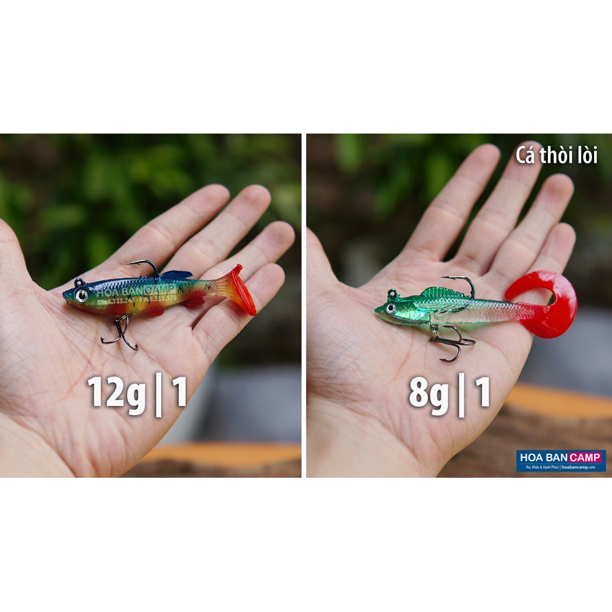 Mồi Lure Cá Thòi Lòi Kèm Lưỡi | 8g - 12g