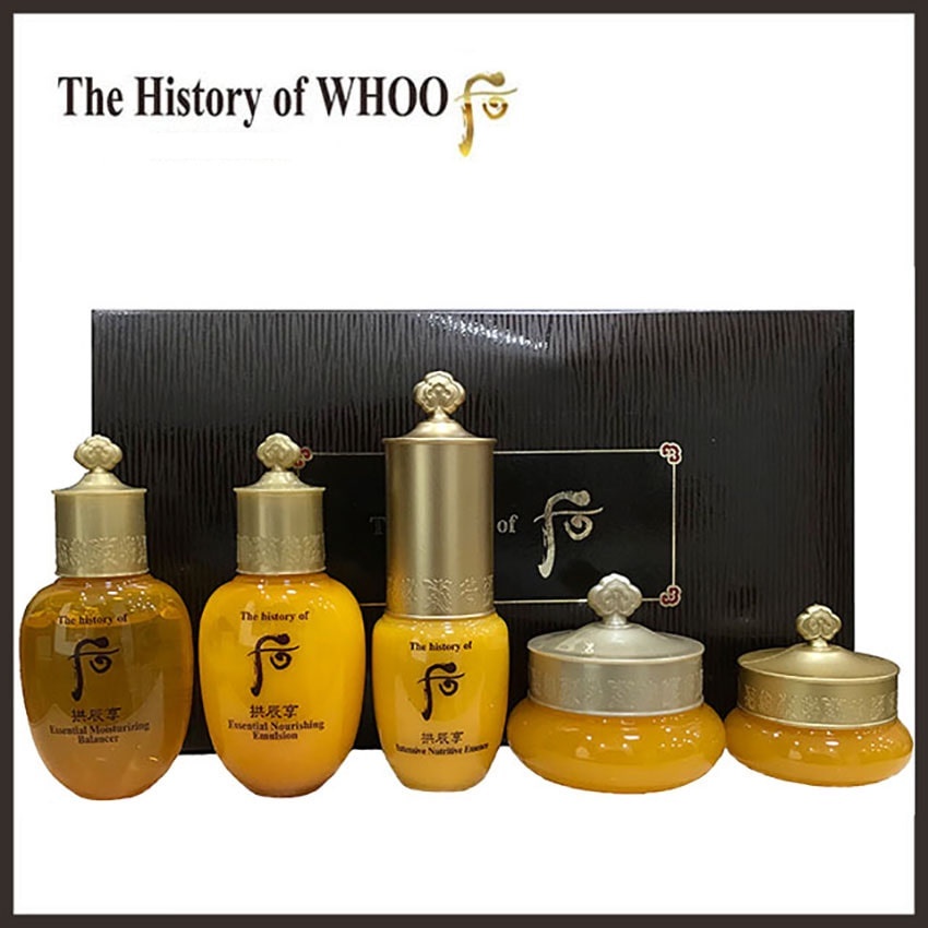 Bộ tái tạo chống lão hóa Whoo vàng InYang 5 Sản Phẩm- Bộ Whoo vàng