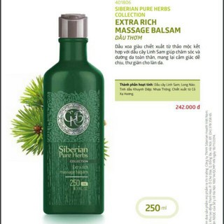 Dầu thơm massage Balsam Siberi