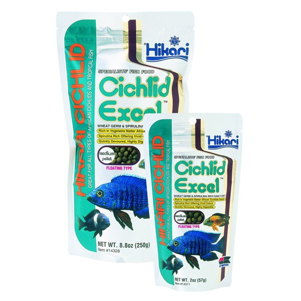 Thức ăn cá ali Hikari Cichlid Cichlid Excel - Cám cá ali giàu dinh dưỡng - Thức ăn ali