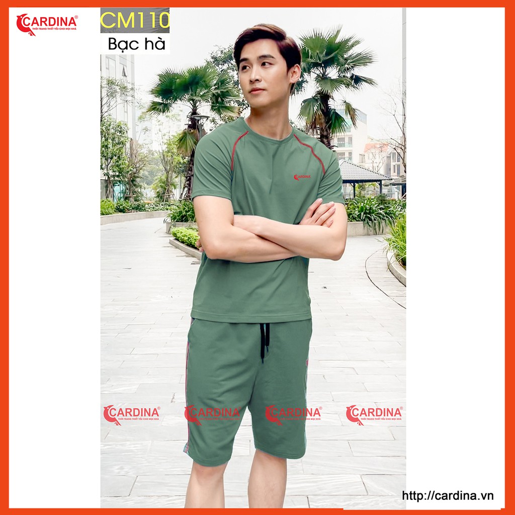 [Mã SKAMSALE06 giảm 10% tối đa 100K đơn 150K] Bộ Hè Nam 𝐂𝐀𝐑𝐃𝐈𝐍𝐀 Bộ Thể Thao Cotton Trơn Màu Năng Động Khỏe Khoắn | WebRaoVat - webraovat.net.vn