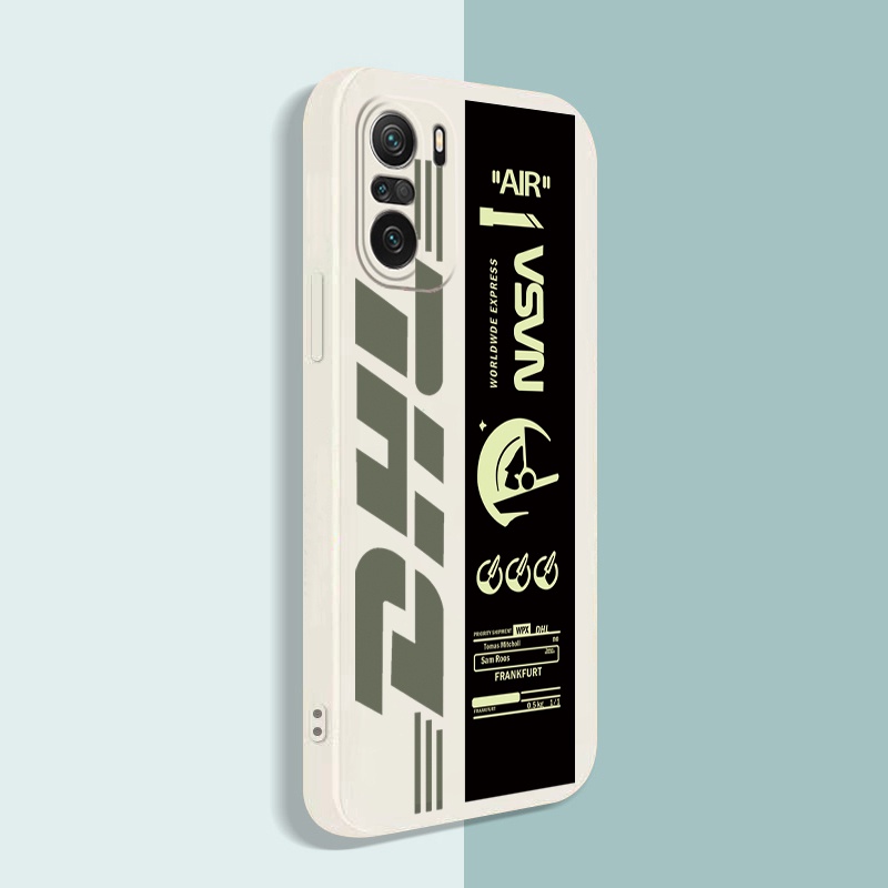 Ốp Điện Thoại Viền Vuông In Nhãn Dán NASA Cho Redmi Note 11 9C 11S 10C 10A 10 Prime 5G POCO M4 Pro X3 GT F3 C31 X4 Pro