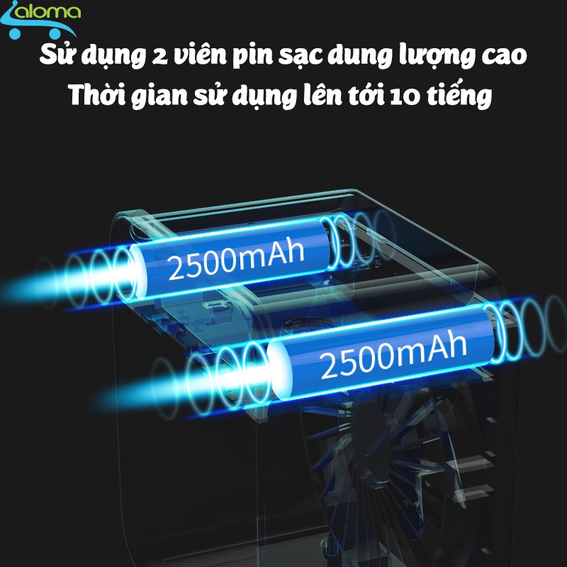 Quạt đá điều hòa phun sương Jatek SL-08 ⚡ Quạt hơi nước mini để bàn làm mát 8-10 độ dùng pin sạc 8-10 tiếng