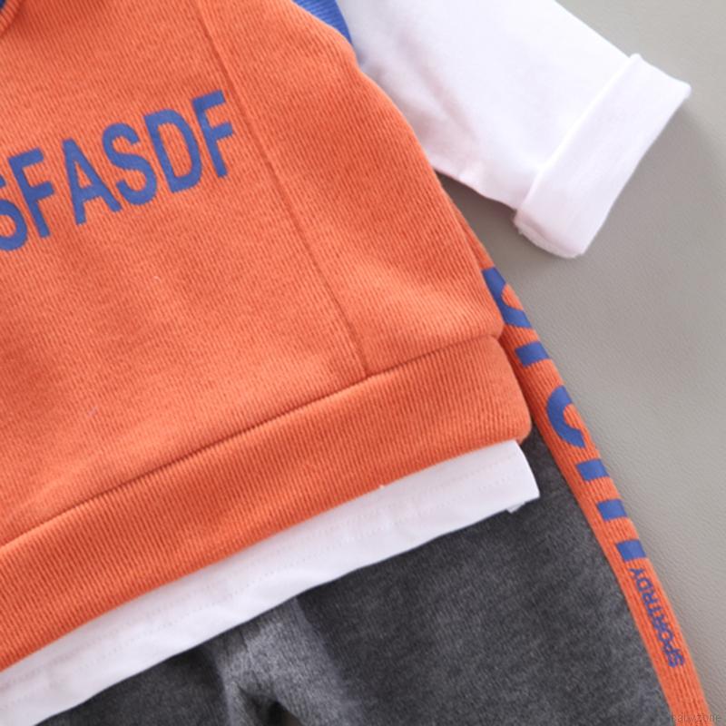 Set Quần Dài Và Áo Khoác Phong Cách Hàn Quốc Cho Bé Trai