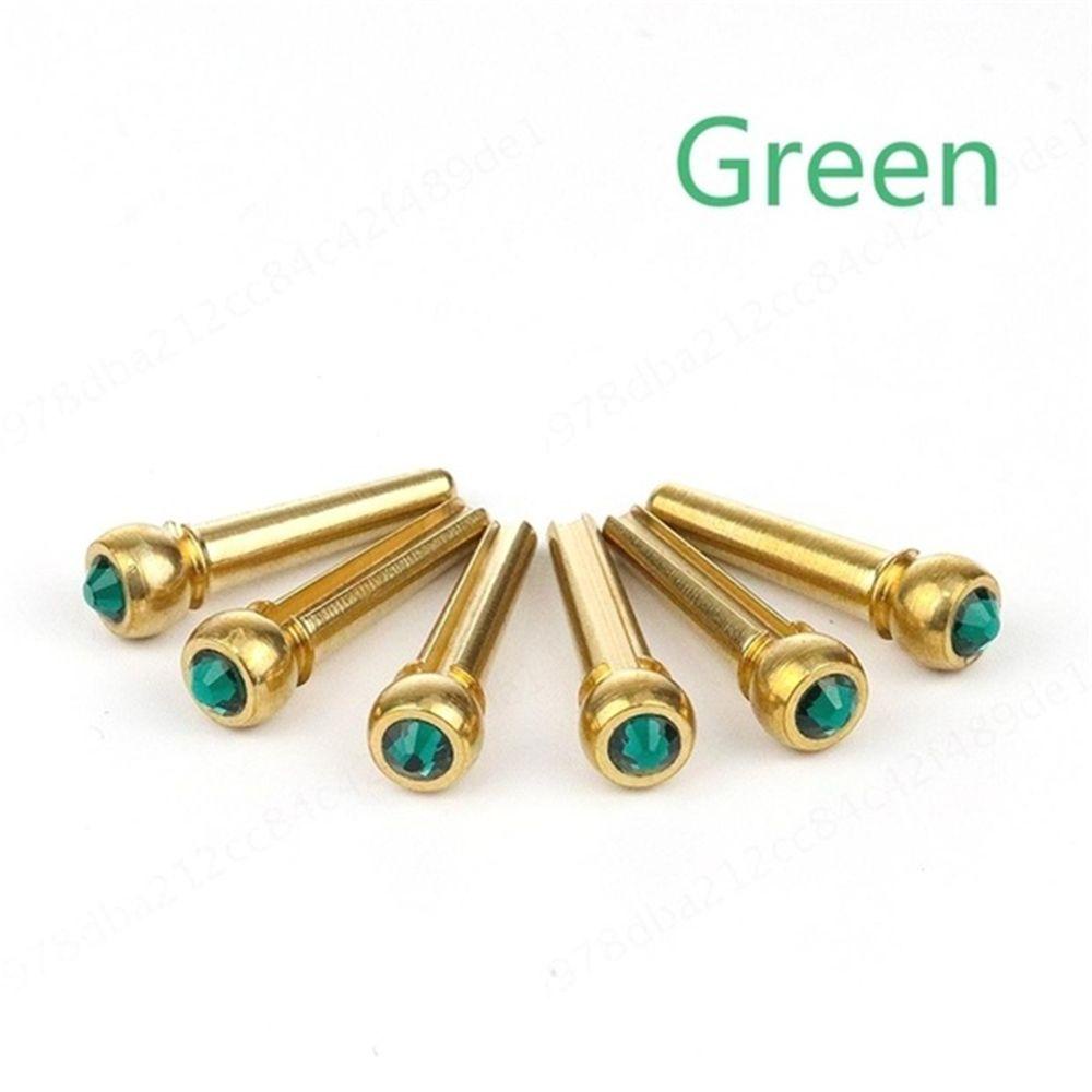 Set 2 Ghim Dây Đàn Guitar Bằng Đồng Thau Nhiều Màu