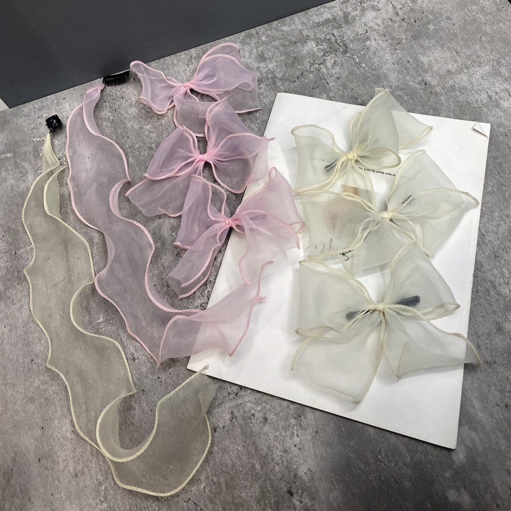 Dây Ruy Băng Trang Trí Tóc Thắt Nơ Phong Cách Hàn Quốc 2022 Mới