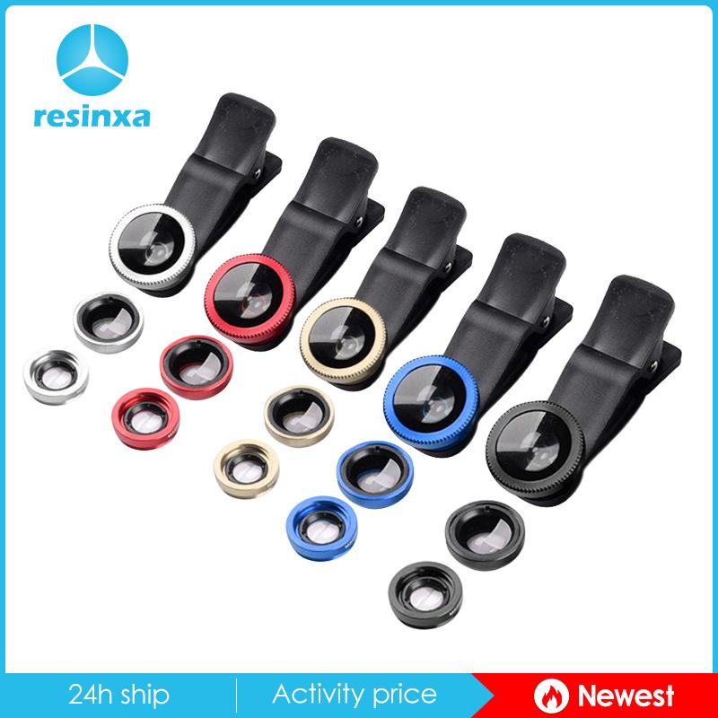 Set ống kính mắt cá góc rộng 180 độ ống kính macro 10X kẹp 3 trong 1 chuyên dụng thích hợp cho iPhone