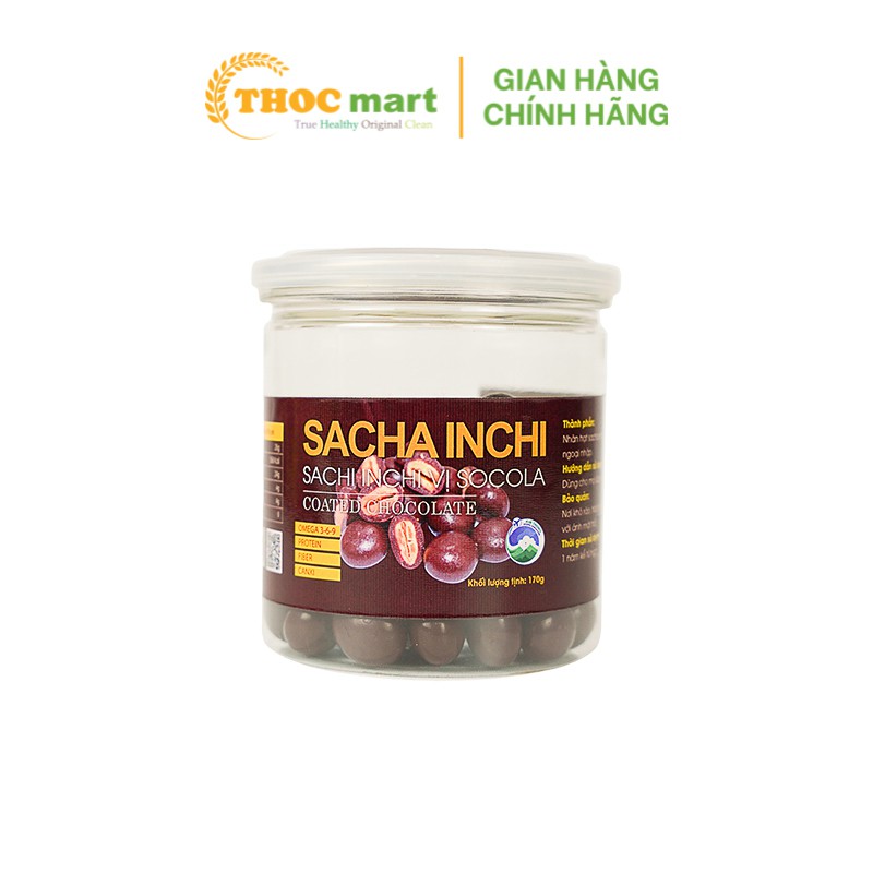 [ THOCmart.vn ] Hạt SACHI phủ Socola và Matcha King Of Nuts hạt dưỡng chất cho cuộc sống khỏe mạnh hộp nhựa 170g