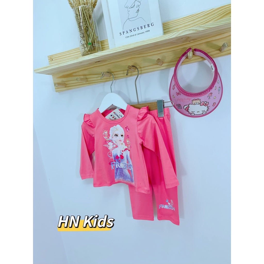 Bộ Cotton Cao Cấp ELSA IN 3D Đẹp Đỉnh Siêu xinh bé gái