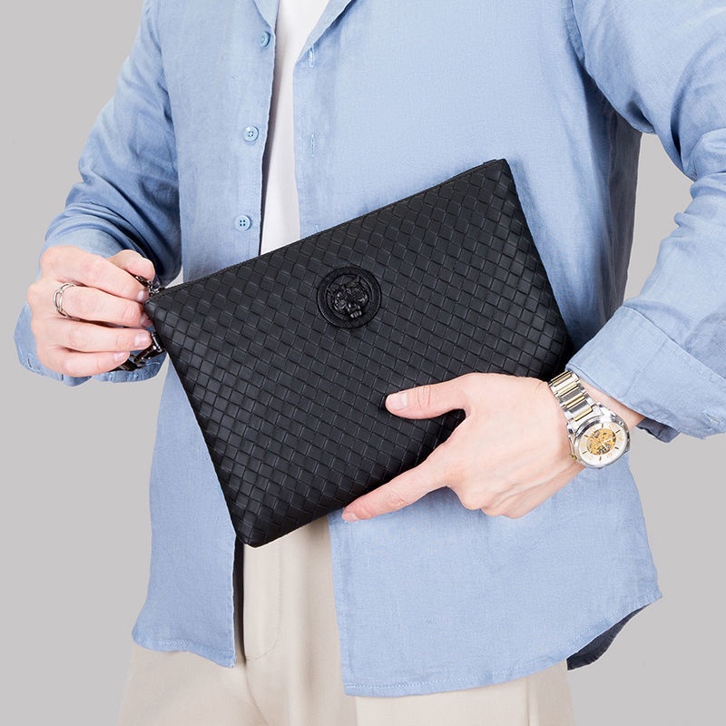 Túi Xách Tay Họa Tiết Dệt Cao Cấp Sang Trọng Thời Trang Cho Nam 2023