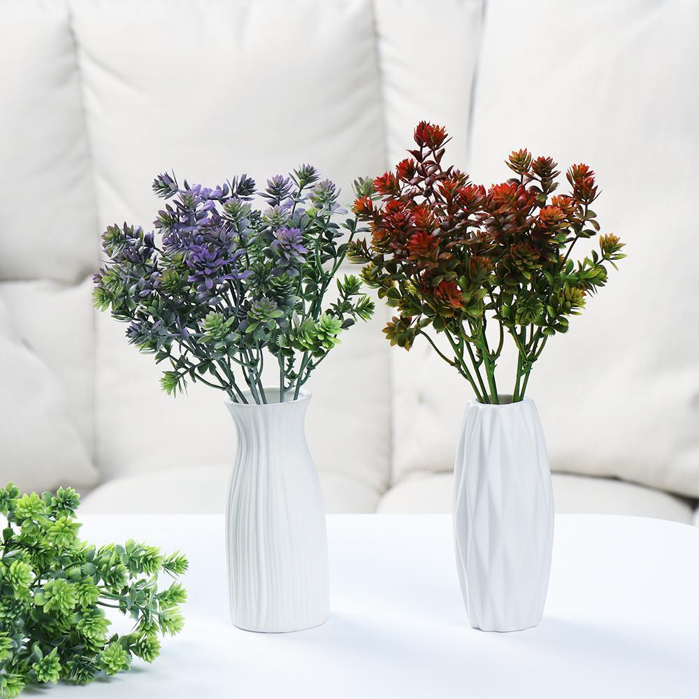 CONOPERYSet cây nhân tạo  7 nhánh 28 đầu lá trang trí nhà cửa / tiệc cưới DIY