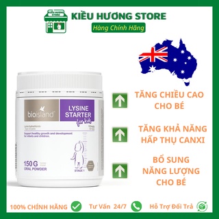 Bio Island Lysine Starter for Kids 150g - Bột tăng chiều cao cho bé của Úc