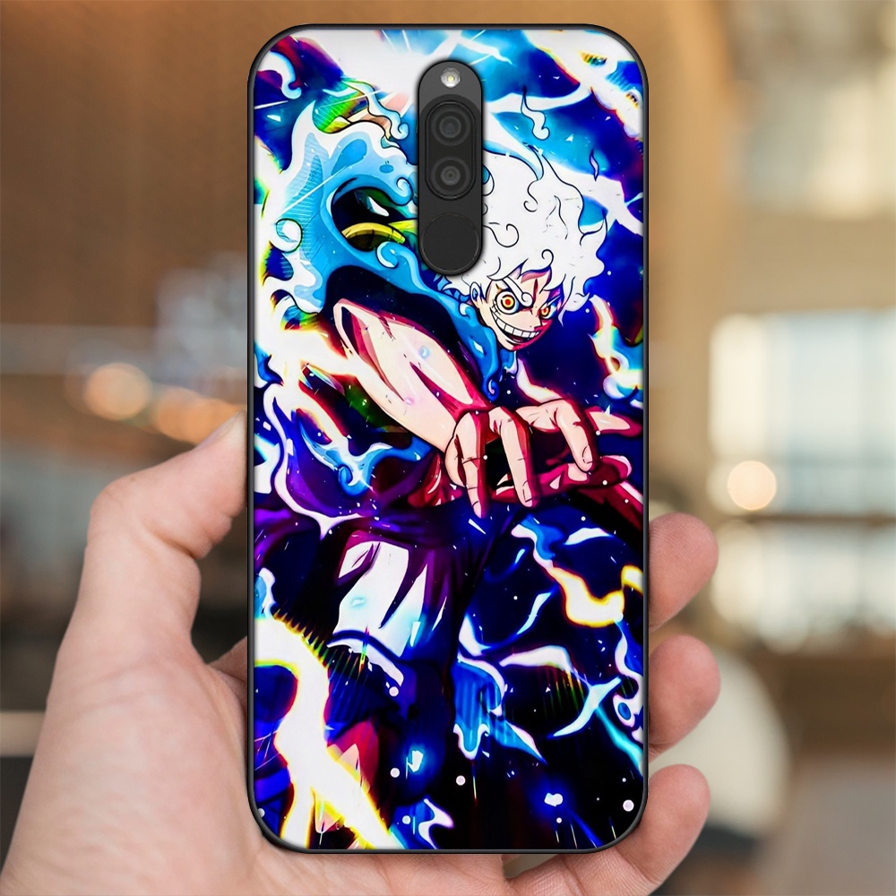 Ốp lưng Xiaomi Redmi 8 viền đen in hình Luffy One Piece
