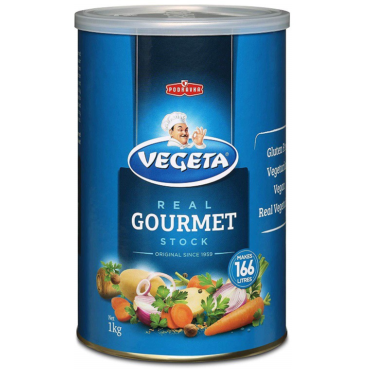 Bột nêm rau củ 1.3kg (ăn chay đựơc) Podravha Vegeta Real Gourmet stock powder Original Hàng xách tay Úc.