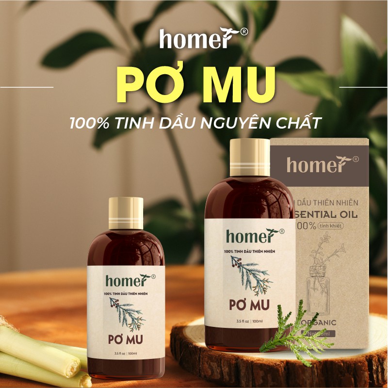 Tinh dầu Pơ mu Homer - Pemou Essential Oil  - đạt chuẩn chất lượng kiểm định