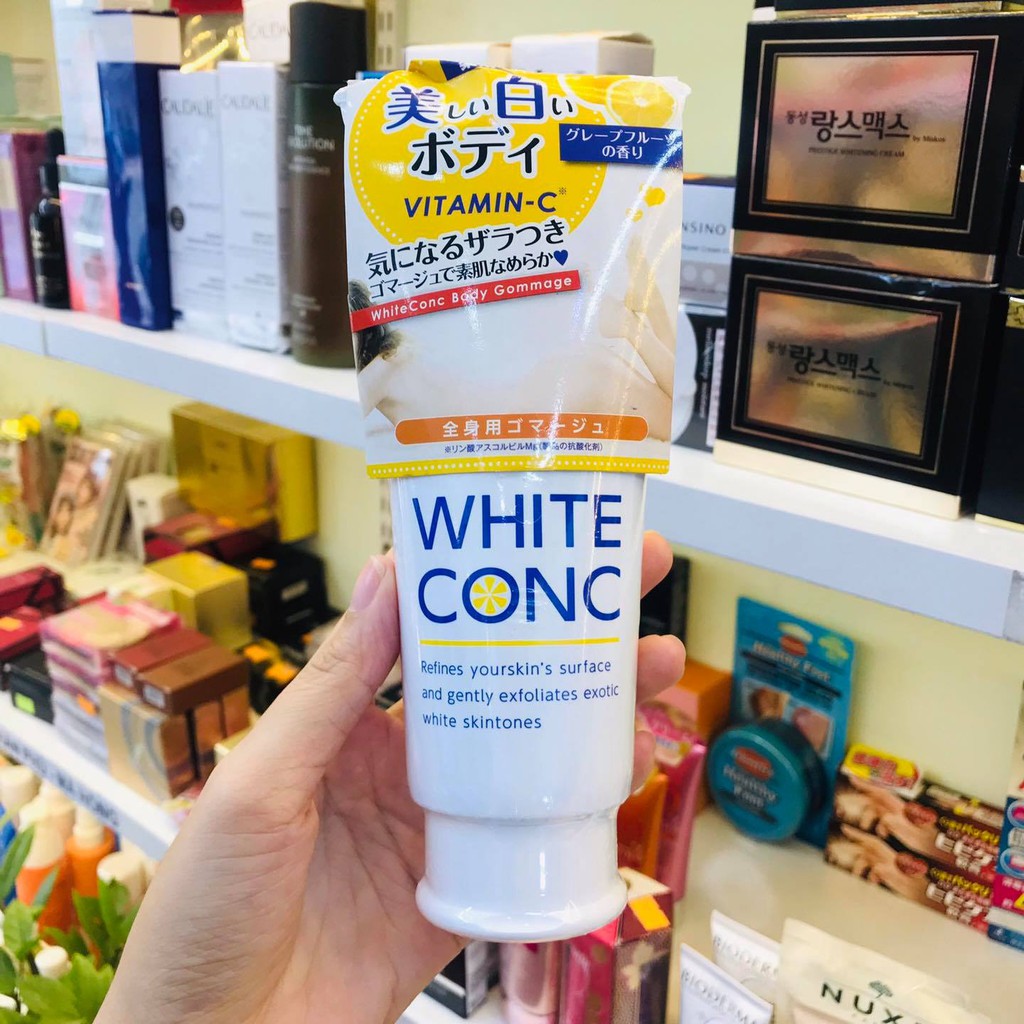 Tẩy Da Chết White Conc - Tẩy Tế Bào Chết Dưỡng Trắng Da Toàn Thân White Conc Nhật Bản