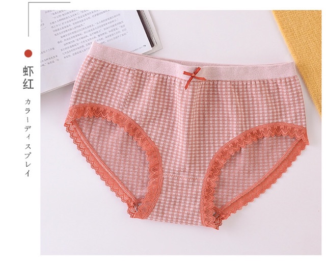 [SIÊU DÃN] SET 10 quần lót cotton dãn 4 chiều  kẻ ô cao cấp