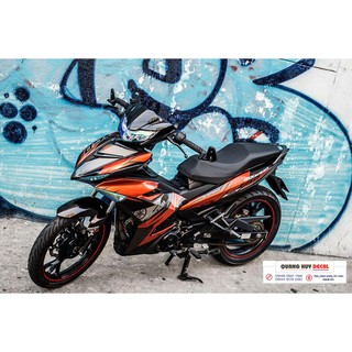 Tem trùm exciter 150 cam đen, độ team decal xe ex dán đời 2015-2020